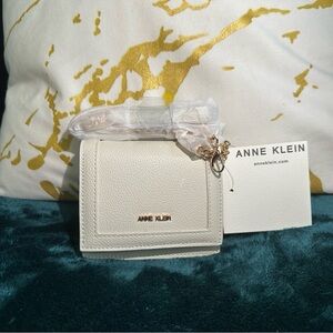 Anne Klein White and Gold Wallet